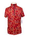 Kerrits 'Aire Ice Fil' Kids Short Sleeve Shirt in Red Paisley