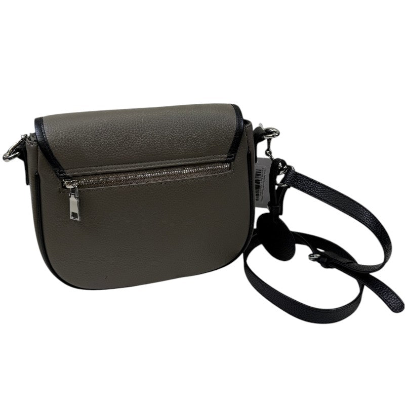 Tucker Tweed 'Camden' Hunter Jumper Cross Body Bag in Elephant/Black