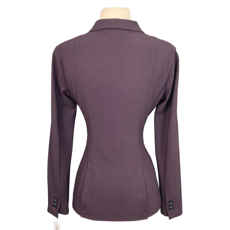 Back of RJ Classics 'Victory' Orange Label Show Coat in Merlot Herringbone - Women's 4R