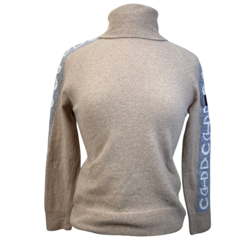 Vestrum Turtleneck Sweater in Sand/Grey