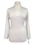 Front of SanSoleil Sun Shirt in Eggshell - Women's XL