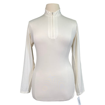 Front of SanSoleil Sun Shirt in Eggshell - Women's XL