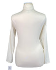 Back of SanSoleil Sun Shirt in Eggshell - Women's XL