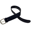 Tailored Sportsman Quilted Leather 'C' Belt in Navy