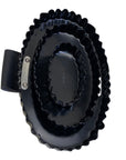 Herm Sprenger Metal Curry Comb in Black