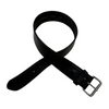 Tory Leather Double Edge Stitched Belt in Black