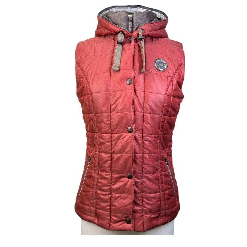 Pikeur Quilted Puffer Vest in Blood Orange