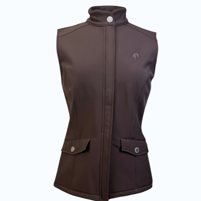 Arista Softshell Vest in Brown - Women's Large