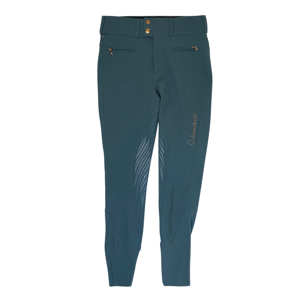 Samshield 'Diane' Full Seat Breeches in Lake Blue/Rose Gold