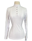 Aztec Diamond Show Shirt in White