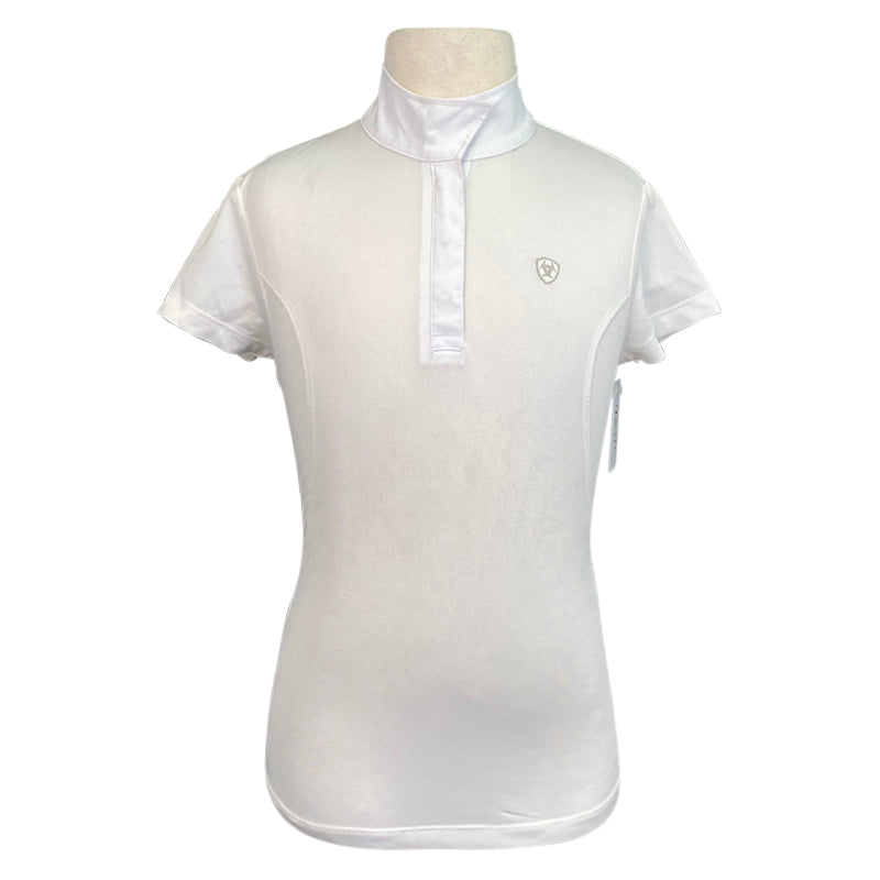 Ariat Pro Series Short Sleeve Shirt in White - Children's XL