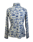 Callidae 'The Turtleneck' Long Sleeve Shirt in Watercolor Print