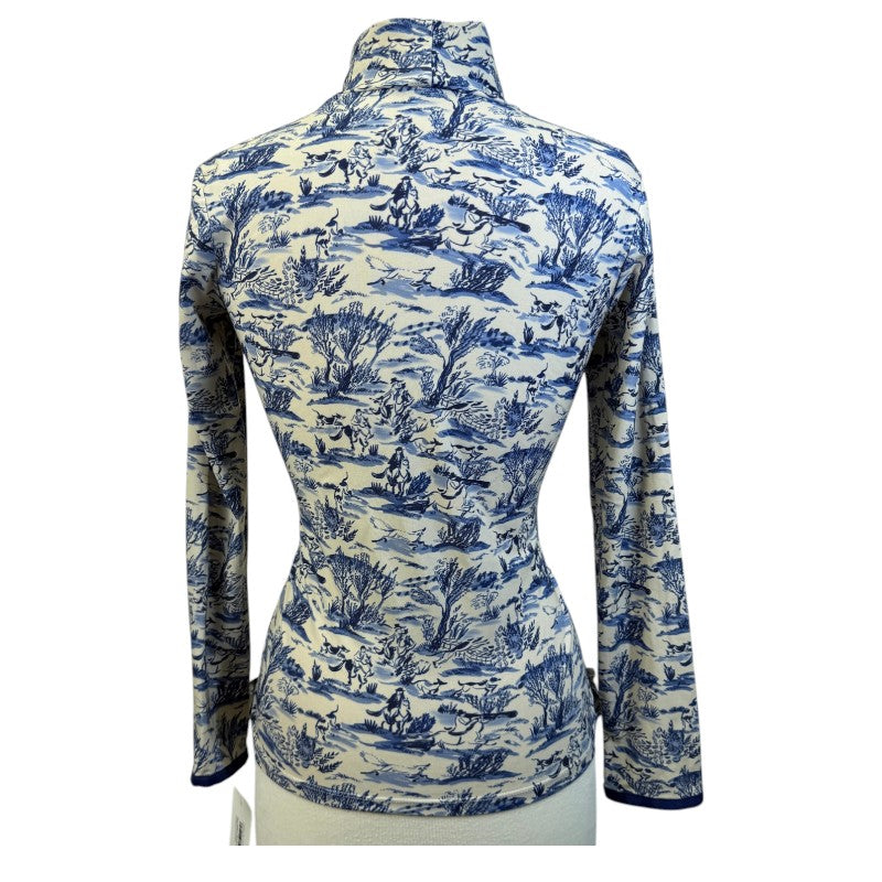 Callidae 'The Turtleneck' Long Sleeve Shirt in Watercolor Print