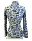 Callidae 'The Turtleneck' Long Sleeve Shirt in Watercolor Print