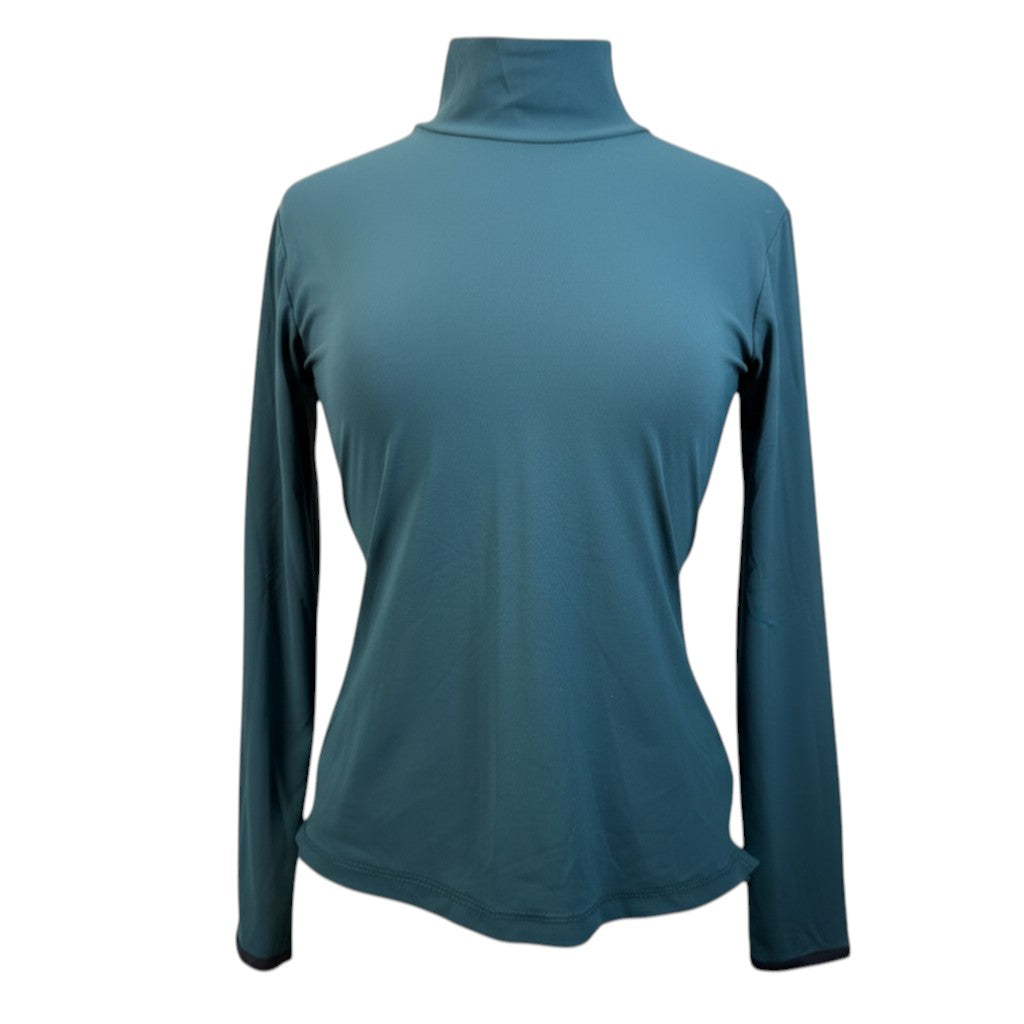 Callidae 'The Turtleneck' Long Sleeve Shirt in Hunter Green