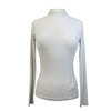 CALLIDAE 'Midweight Rib' Mockneck Shirt in White