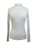 CALLIDAE 'Midweight Rib' Mockneck Shirt in White