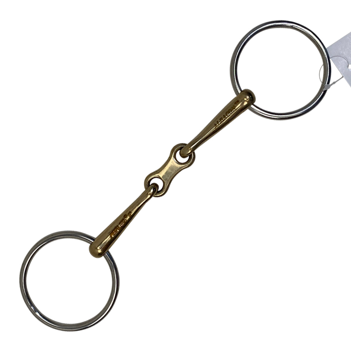 Metalab AlBaCon French Link Loose Ring Snaffle in Silver / Gold