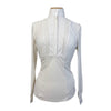 Cavalleria Toscana L/S Hunter Show Shirt w/Pleated Bib in Off White