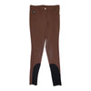 Equiline Silicone Knee Patch Breeches in Hot Chocolate