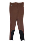 Equiline Silicone Knee Patch Breeches in Hot Chocolate