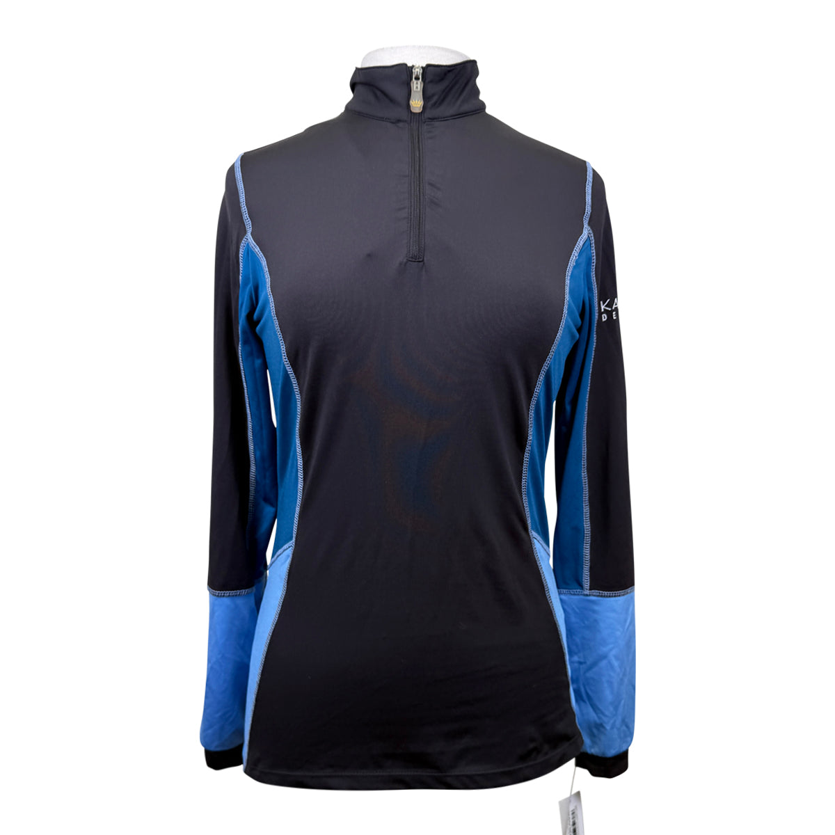 Kastel Signature Long Sleeve Shirt in Black &amp; Blues