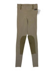 Kerrits Microcord Knee Patch Tights in Tan - Women's XS