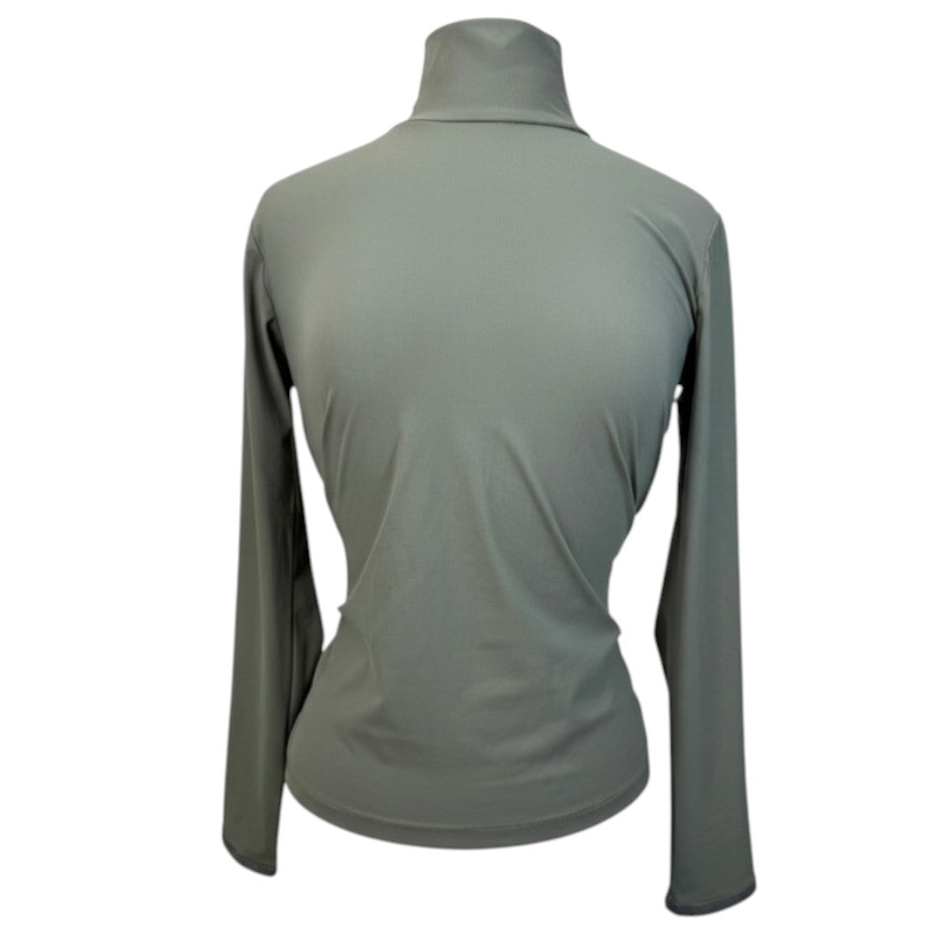 Callidae 'The Turtleneck' Long Sleeve Shirt in Army Green