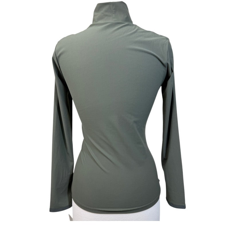 Callidae 'The Turtleneck' Long Sleeve Shirt in Army Green