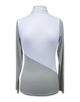 Armateq Ultra Breathable Mock Neck LS Shirt in White/Sage Green