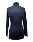 Ethos Equestrian 'Sloane' Mockneck Shirt in Black - Women's XS