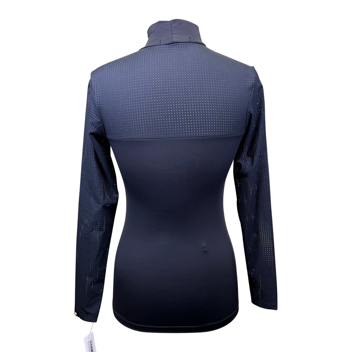 Ethos Equestrian 'Sloane' Mockneck Shirt in Black