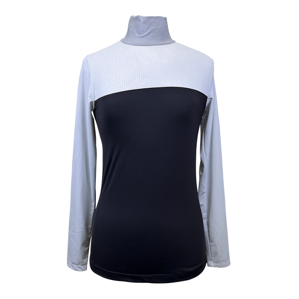 Ethos Equestrian 'Sloane' Mockneck Shirt in Pinto