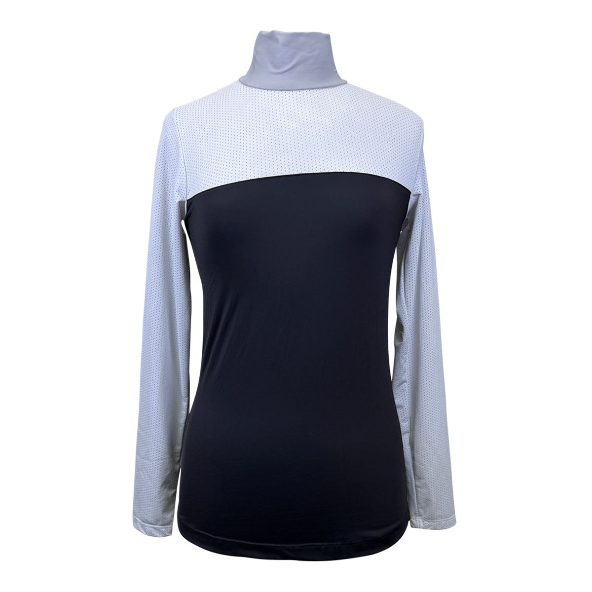 Ethos Equestrian 'Sloane' Mockneck Shirt in Pinto