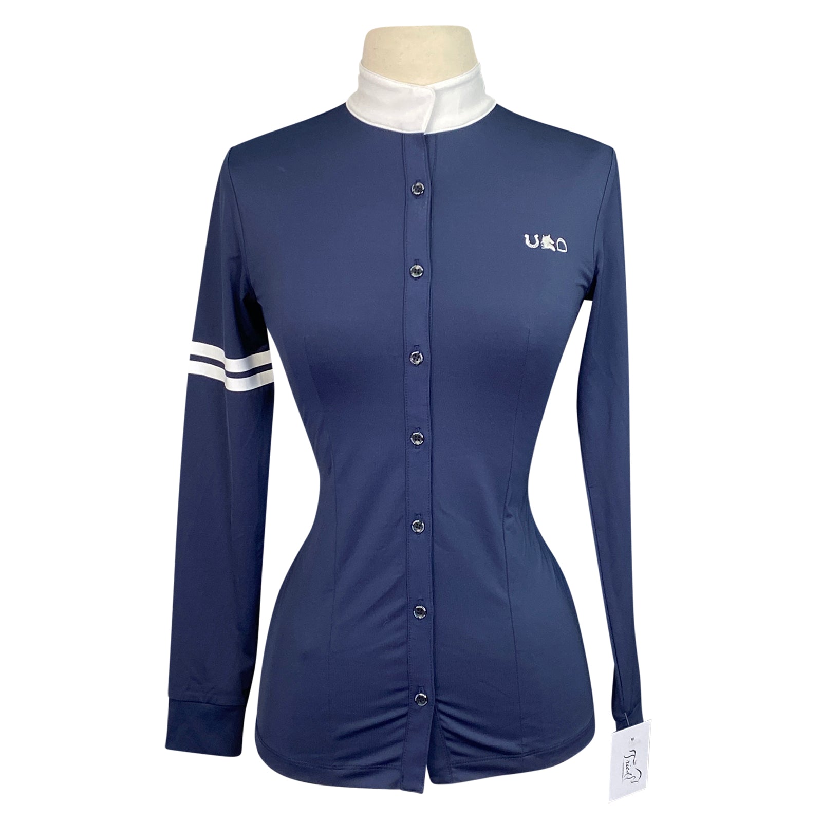 Sport Horse Lifestyle 'Clementine' Show Shirt  in Navy - Women's XS