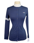 Sport Horse Lifestyle 'Clementine' Show Shirt  in Navy - Women's XS