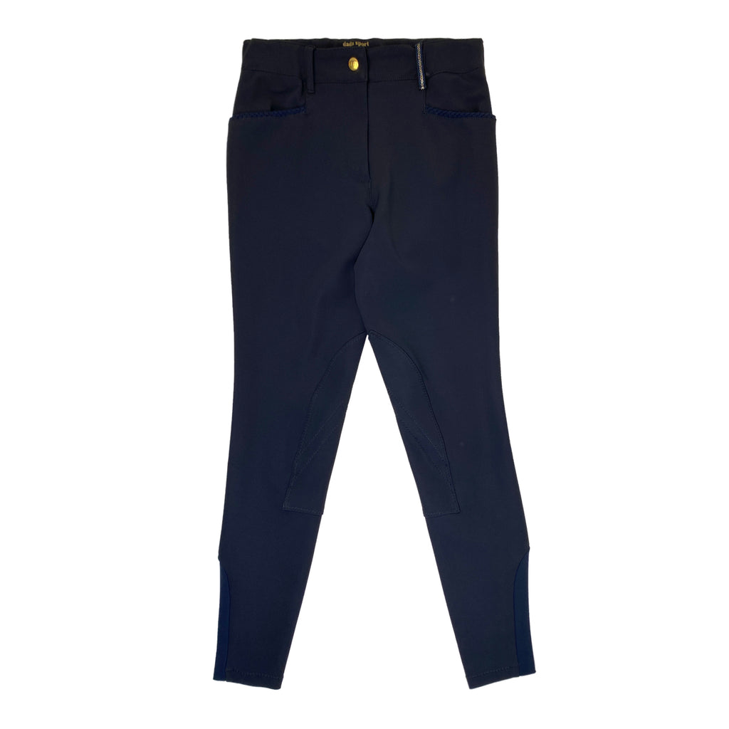 Dada Sport 'Giovani' Breeches in Navy - Women's FR 38 (US 28)