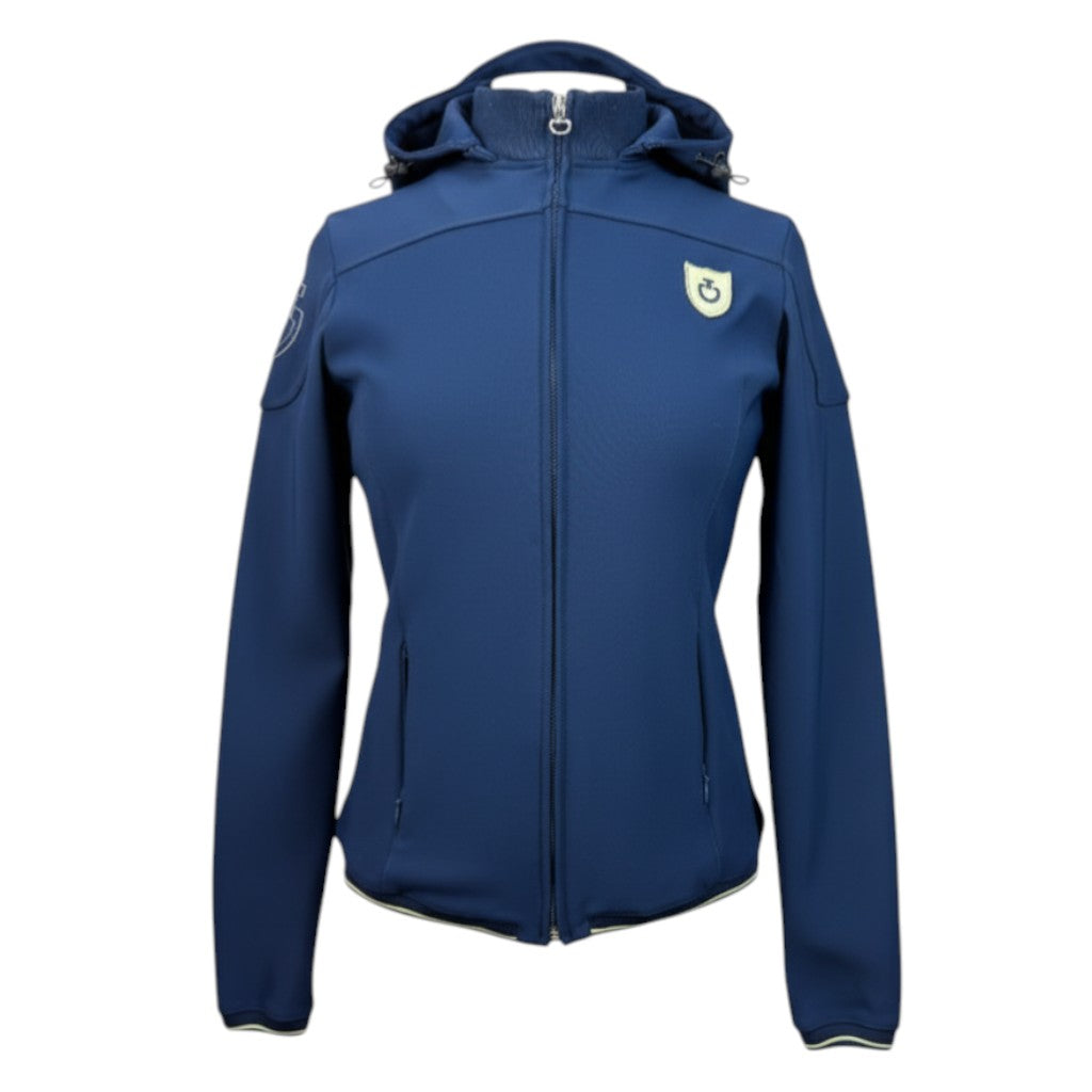 Cavalleria Toscana Softshell Jacket in Navy/Neon Green