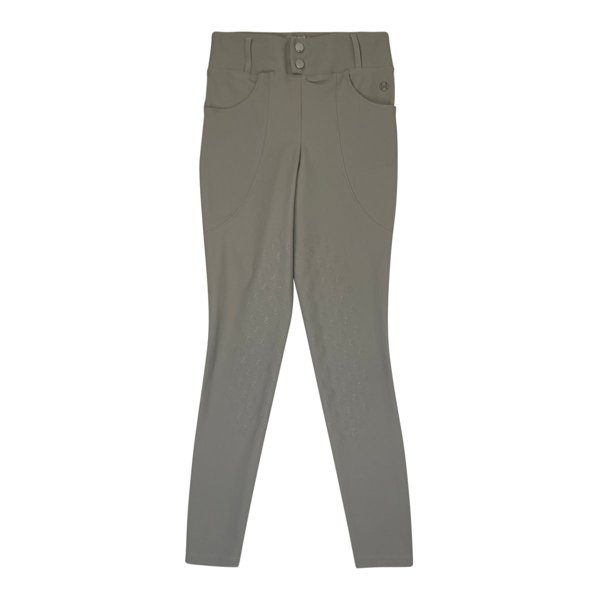 Front view of tan free ride breeches. 