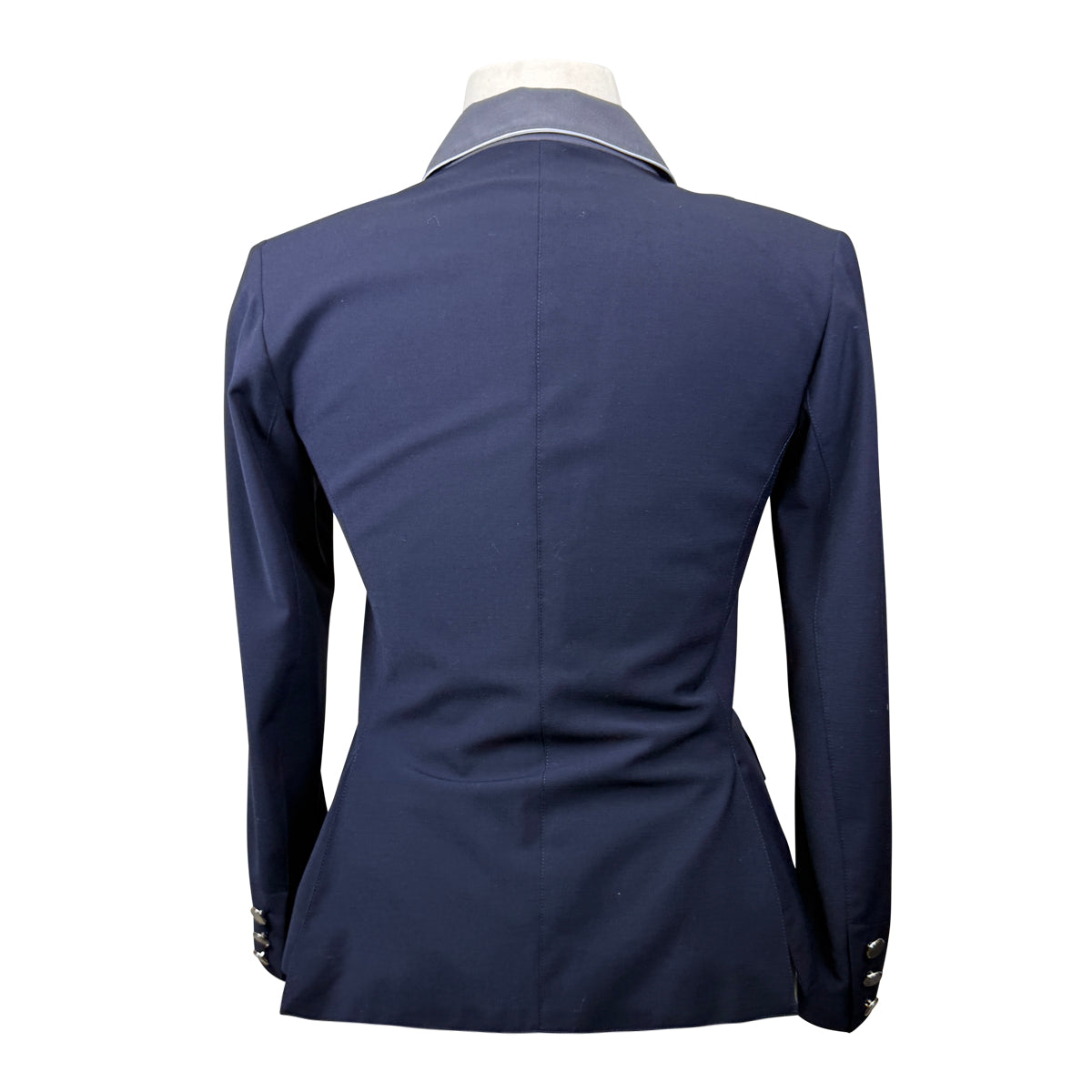 Winston Equestrian Exclusive Competition Coat in Black/Grey Collar - Women's 12T