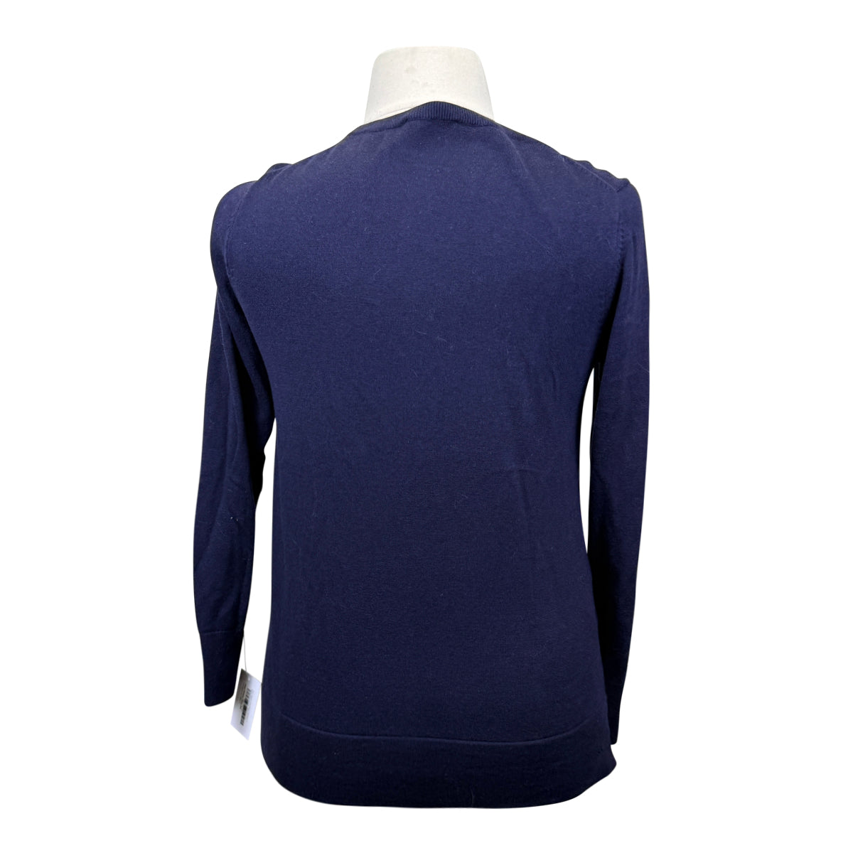 Ann Taylor Crew Neck Sweater in Navy/Silver Horse