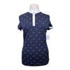 Equiline Training Polo in Navy/White Horses