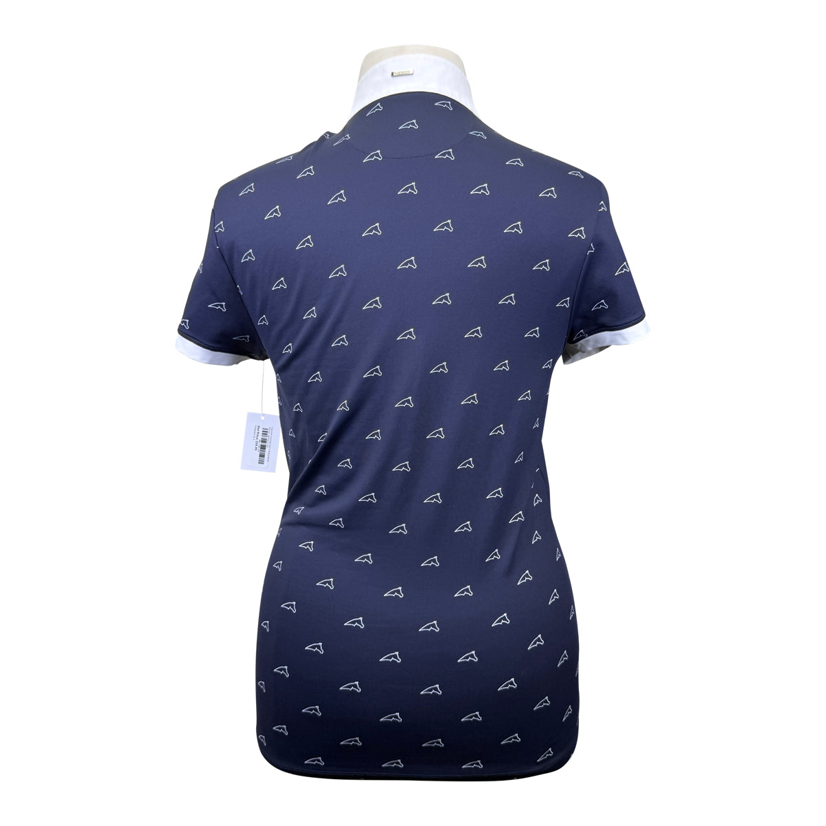 Equiline Training Polo in Navy/White Horses