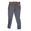 Ariat Heritage Elite Grip Knee Patch Breech in Grey/Tangerine