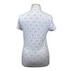 Equiline Training Polo in White/Navy Horses