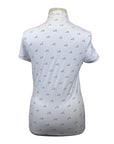 Equiline Training Polo in White/Navy Horses