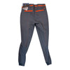 Ariat Heritage Elite Grip Knee Patch Breech in Grey/Tangerine