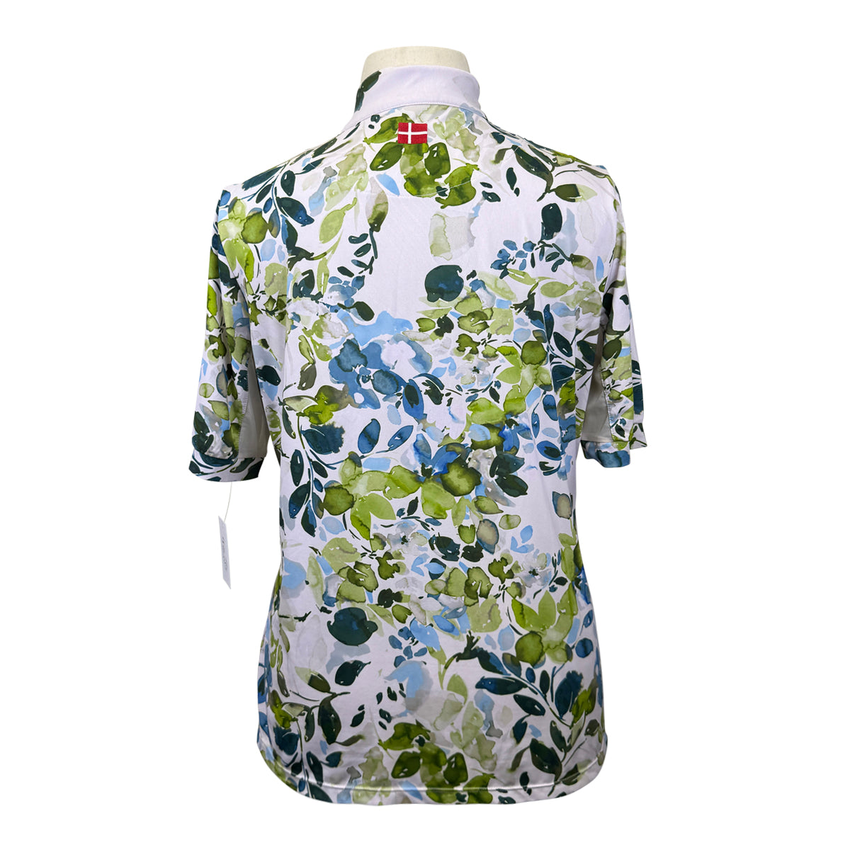 Kastel Denmark Short Sleeve Shirt in White/Watercolor Botanical