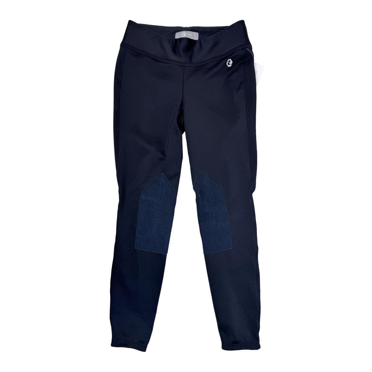 Horze Active Knee Patch Winter Tights in Navy