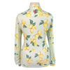 Back of Kastel Denmark Print Sun Shirt in Summer Lemon